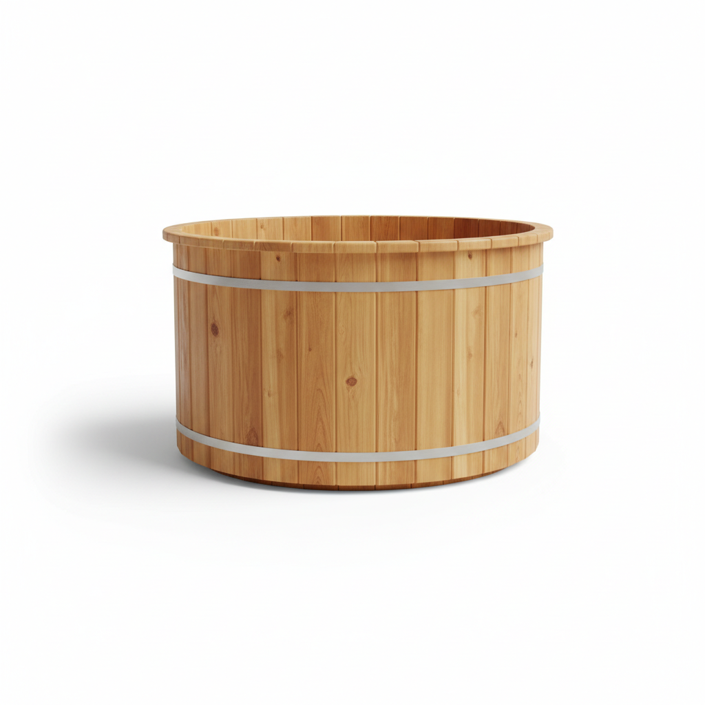 The Solstice Basin: Premium Alpine Cedar Soaking Tub