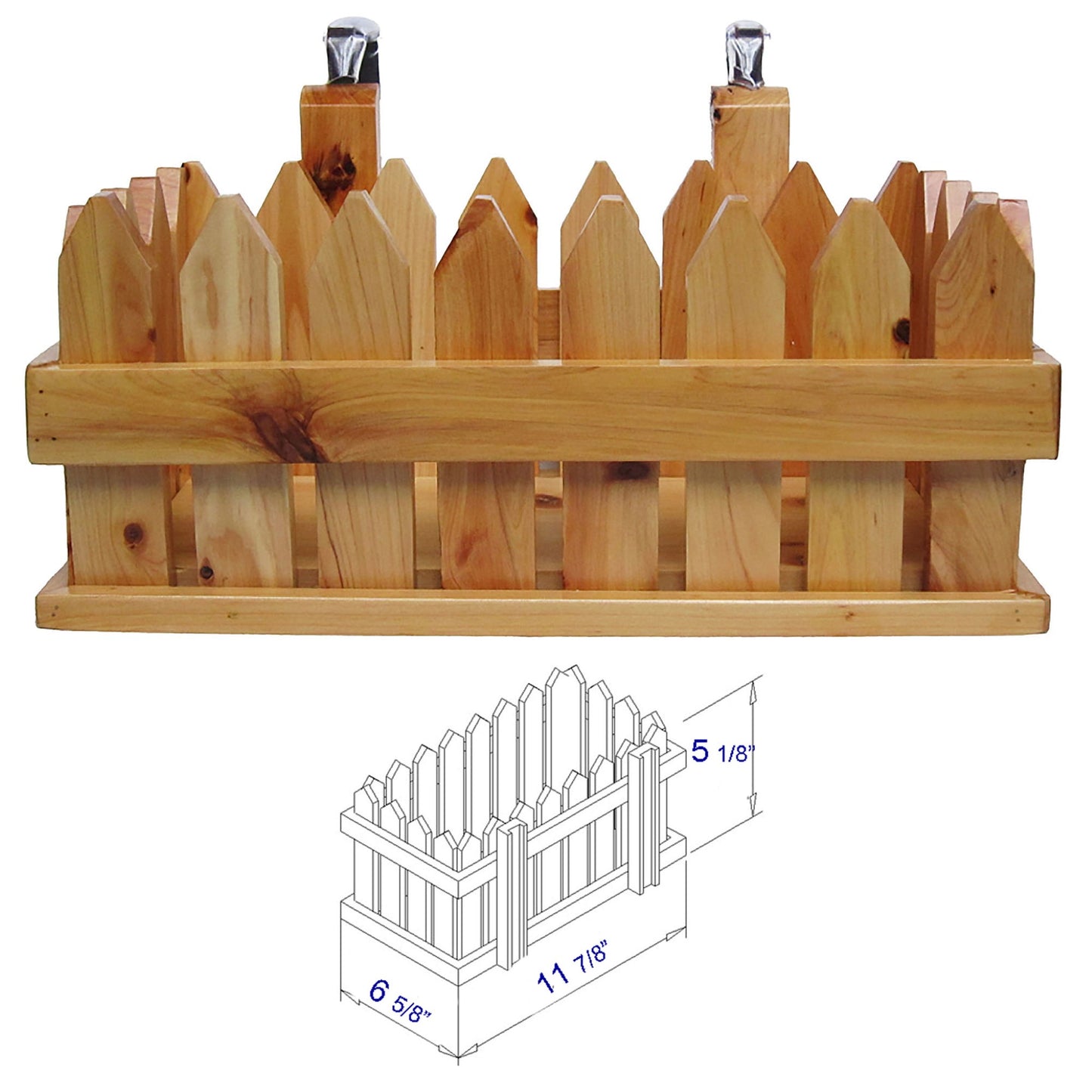 ALFI brand AB1136 61'' Free Standing Cedar Wooden Bathtub with Tub Filler