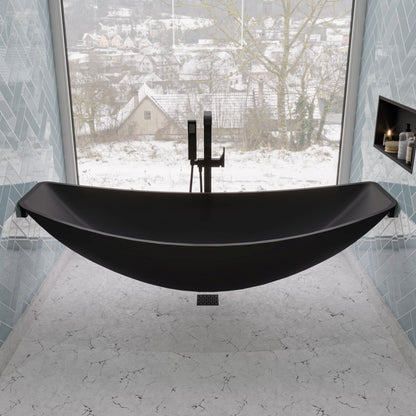 ALFI brand AB2180 Floor Mount Tub Filler with Shower Head Polished/Brushed