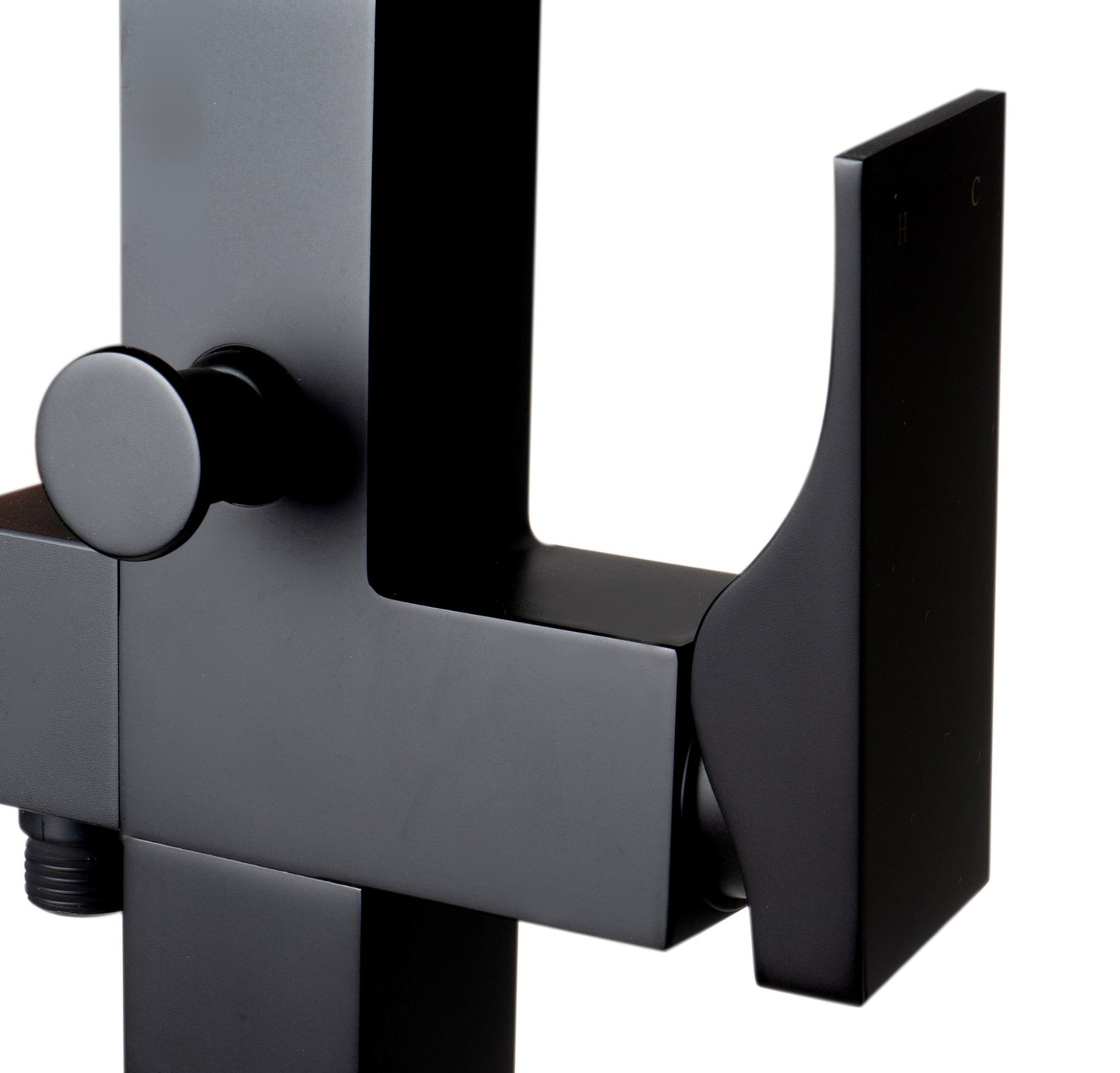 ALFI brand AB2180 Floor Mount Tub Filler with Shower Head Polished/Brushed