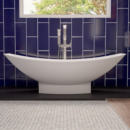 ALFI brand AB2180 Floor Mount Tub Filler with Shower Head Polished/Brushed
