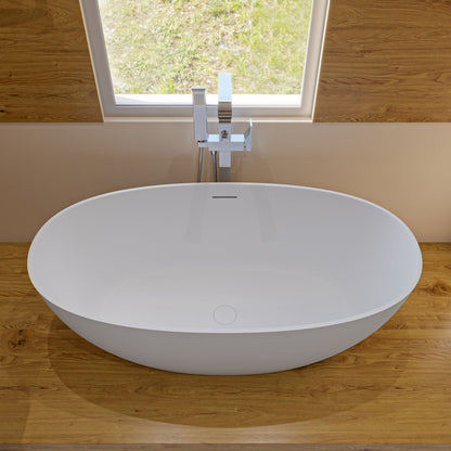 ALFI brand AB2180 Floor Mount Tub Filler with Shower Head Polished/Brushed