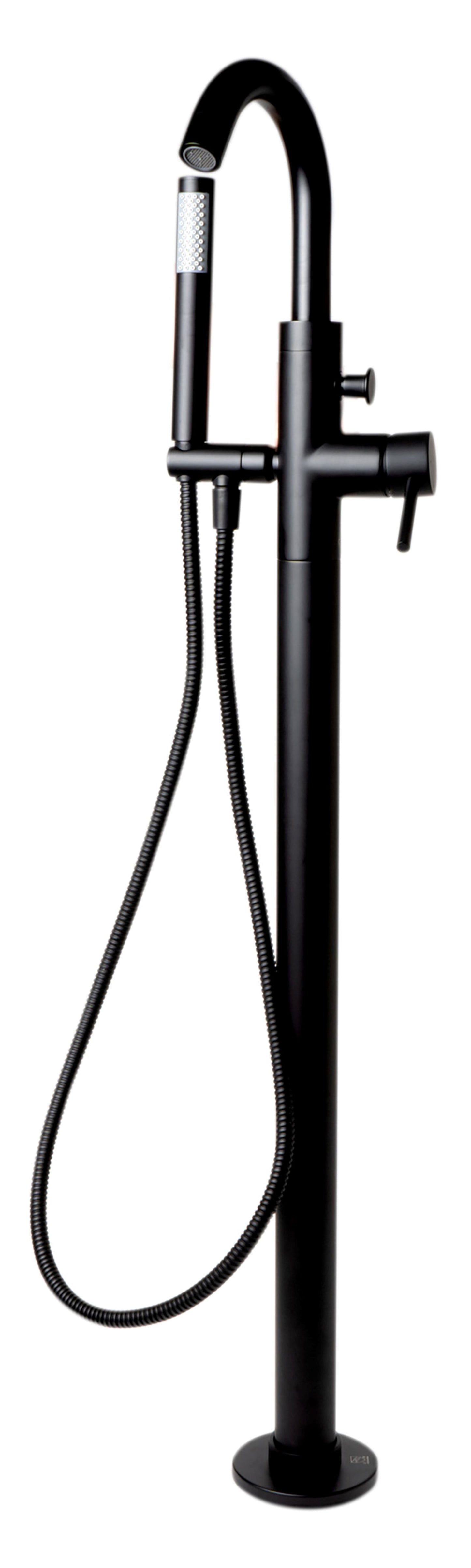 Alfi brand AB2534 Floor Mount Tub Filler with Shower Head Polished/Brushed