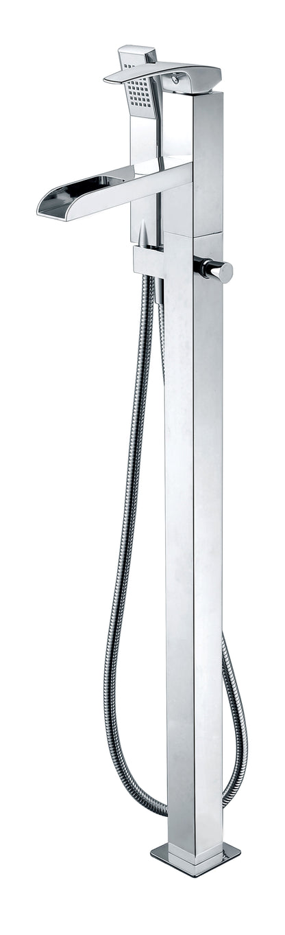 ALFI brand AB2843 Single Hole Floor Mounted Waterfall Tub Filler