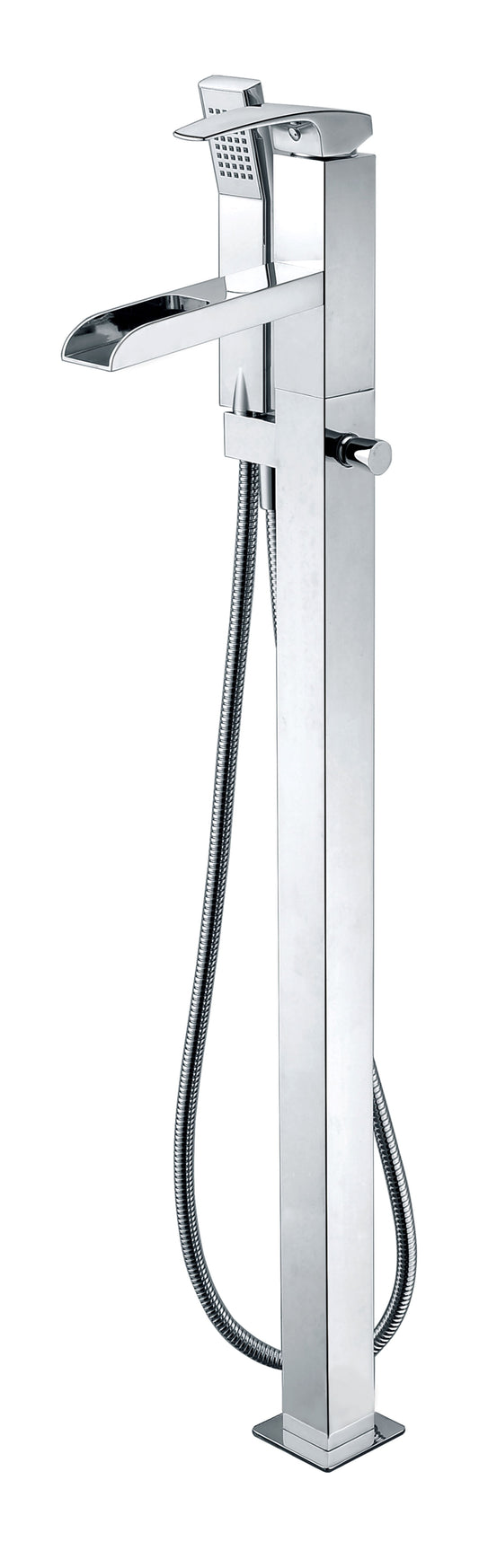 ALFI brand AB2843 Single Hole Floor Mounted Waterfall Tub Filler