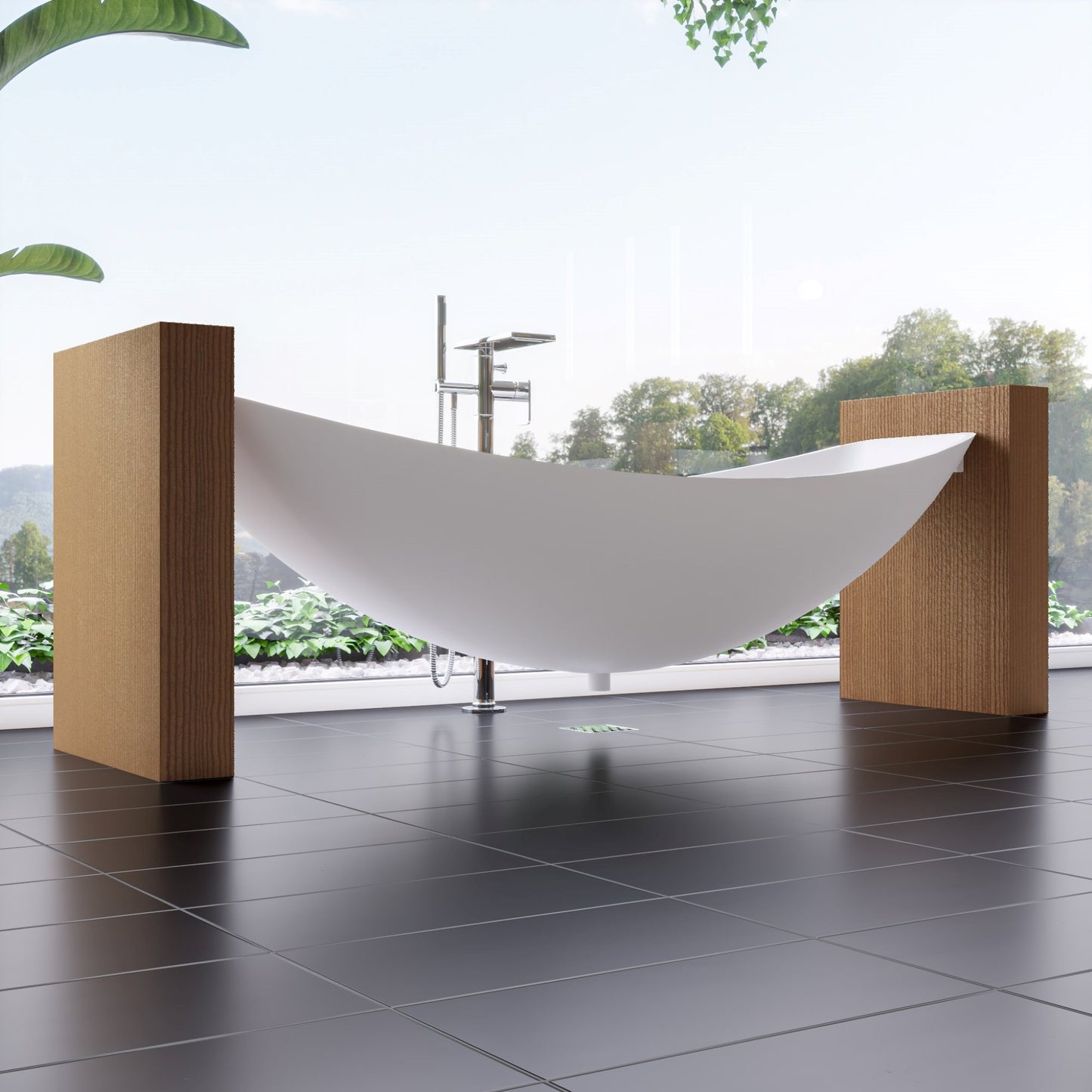 ALFI brand AB2875 Free Standing Floor Mounted Bath Tub Filler