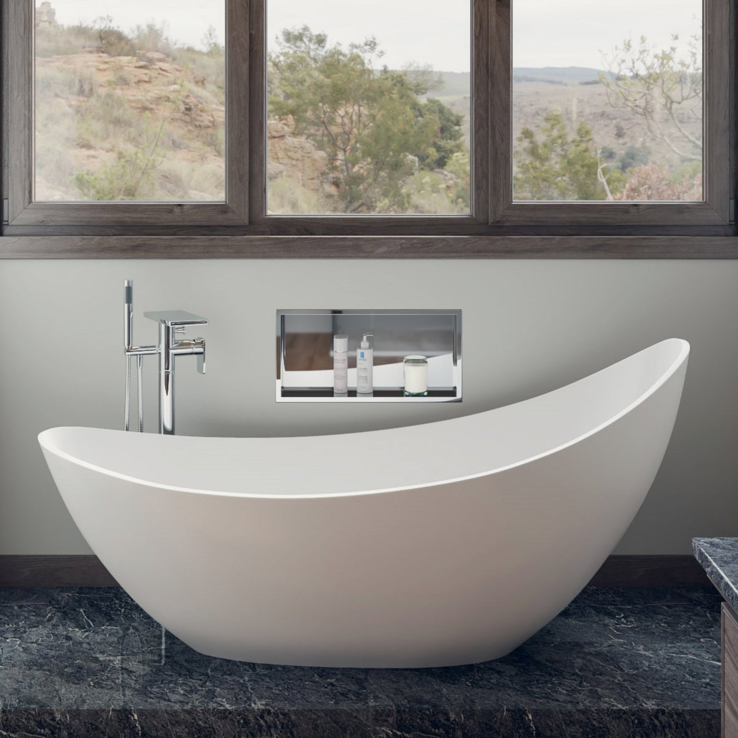ALFI brand AB2875 Free Standing Floor Mounted Bath Tub Filler
