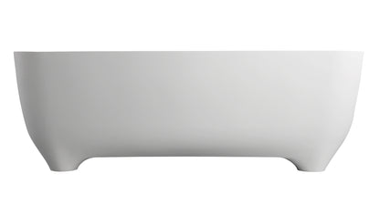 ALFI brand AB9980 67" White Matte Solid Surface Resin Bathtub