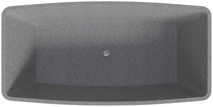 ALFI brand ABCO71TUB 71" Solid Concrete Rectangular Freestanding Bathtub