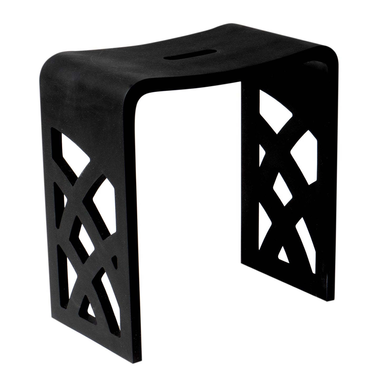 ALFI brand ABST88 Designer Solid Surface Resin Bathroom / Shower Stool