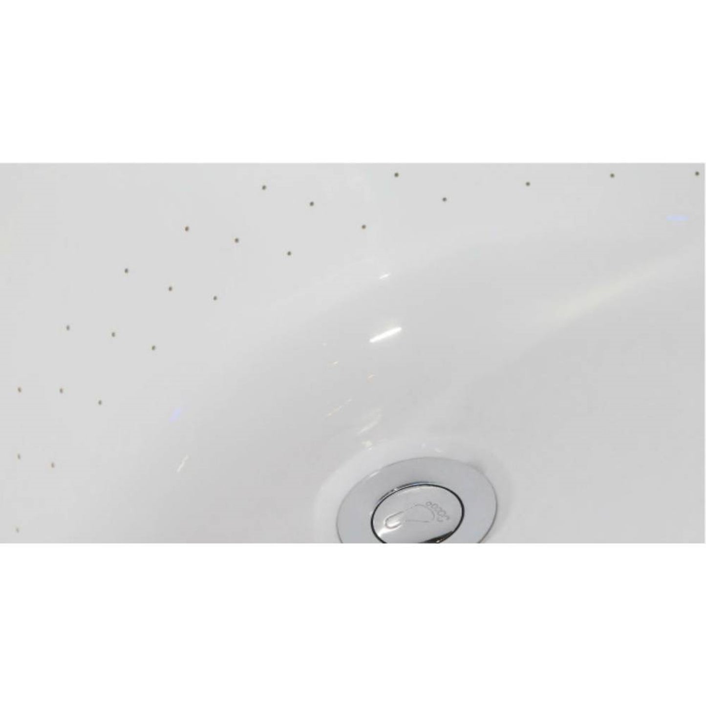 EAGO AM1900 74" White Free Standing Oval Air Bubble Bathtub