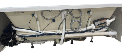 EAGO AM196ETL 6 ft Clear Rectangular Acrylic Whirlpool Bathtub for Two