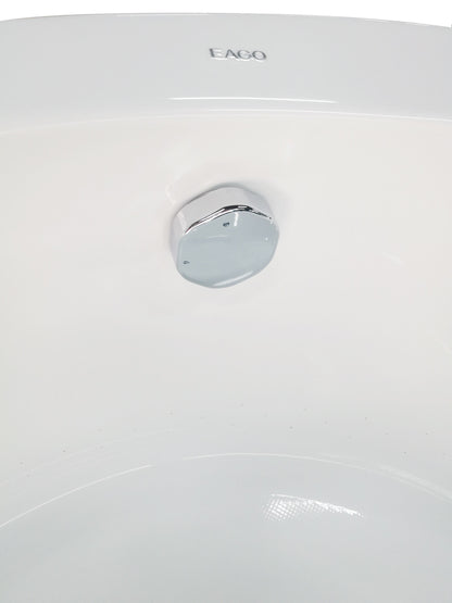 EAGO AM2130 66" Round Free Standing Acrylic Air Bubble Bathtub