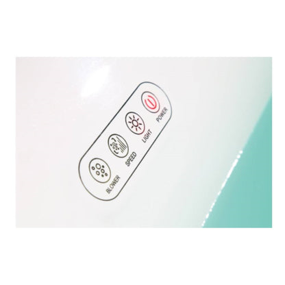 EAGO AM2140 68" White Free Standing Oval Air Bubble Bathtub