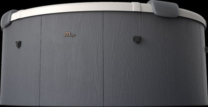 Hot tub with an MSpa logo on a transparent background