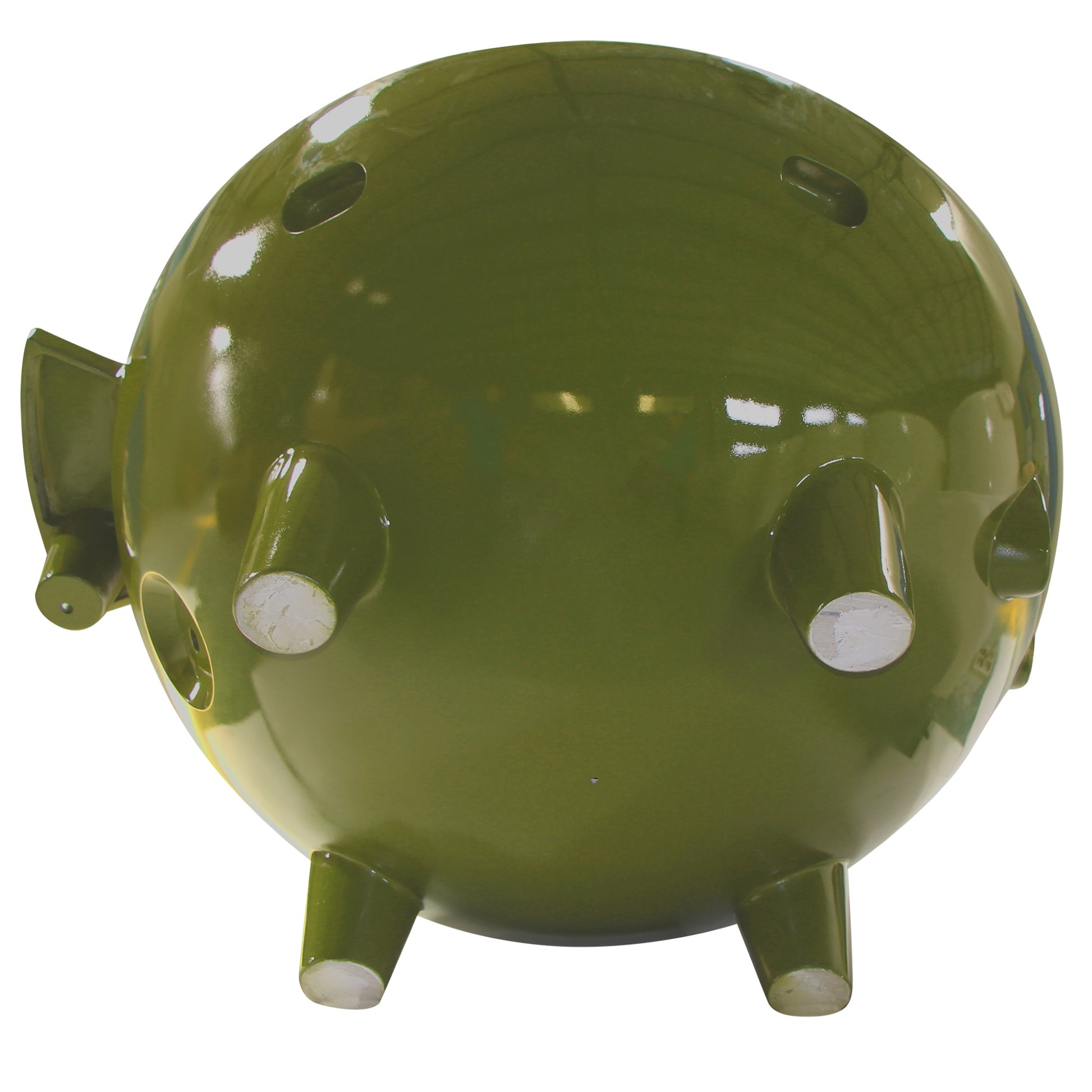 ALFI Brand bottom view of Green Outdoor Wood-Burning Hot Tub - Luxe Tub Source