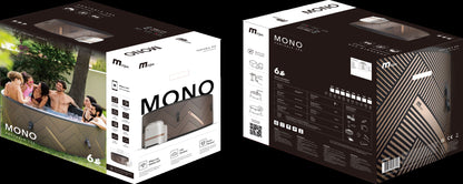 MSpa 'MONO' packaging with product details. - Luxe Tub Source
