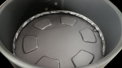 MSpa Close-up of a round hot tub interior. - Luxe Tub Source