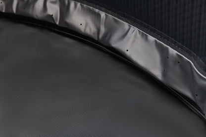 MSpa Close-up of a textured hot tub black surface with a subtle pattern. - Luxe Tub Source